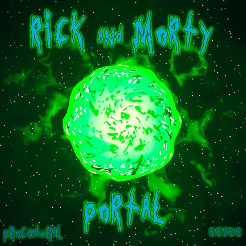 Rick and Morty Portal - Blender shaders