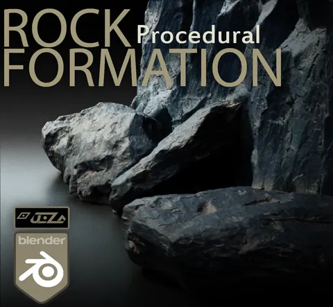 Procedural Rock Formation - Blender geometry nodes
