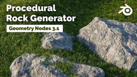 Procedural Rock Generator - Blender geometry nodes