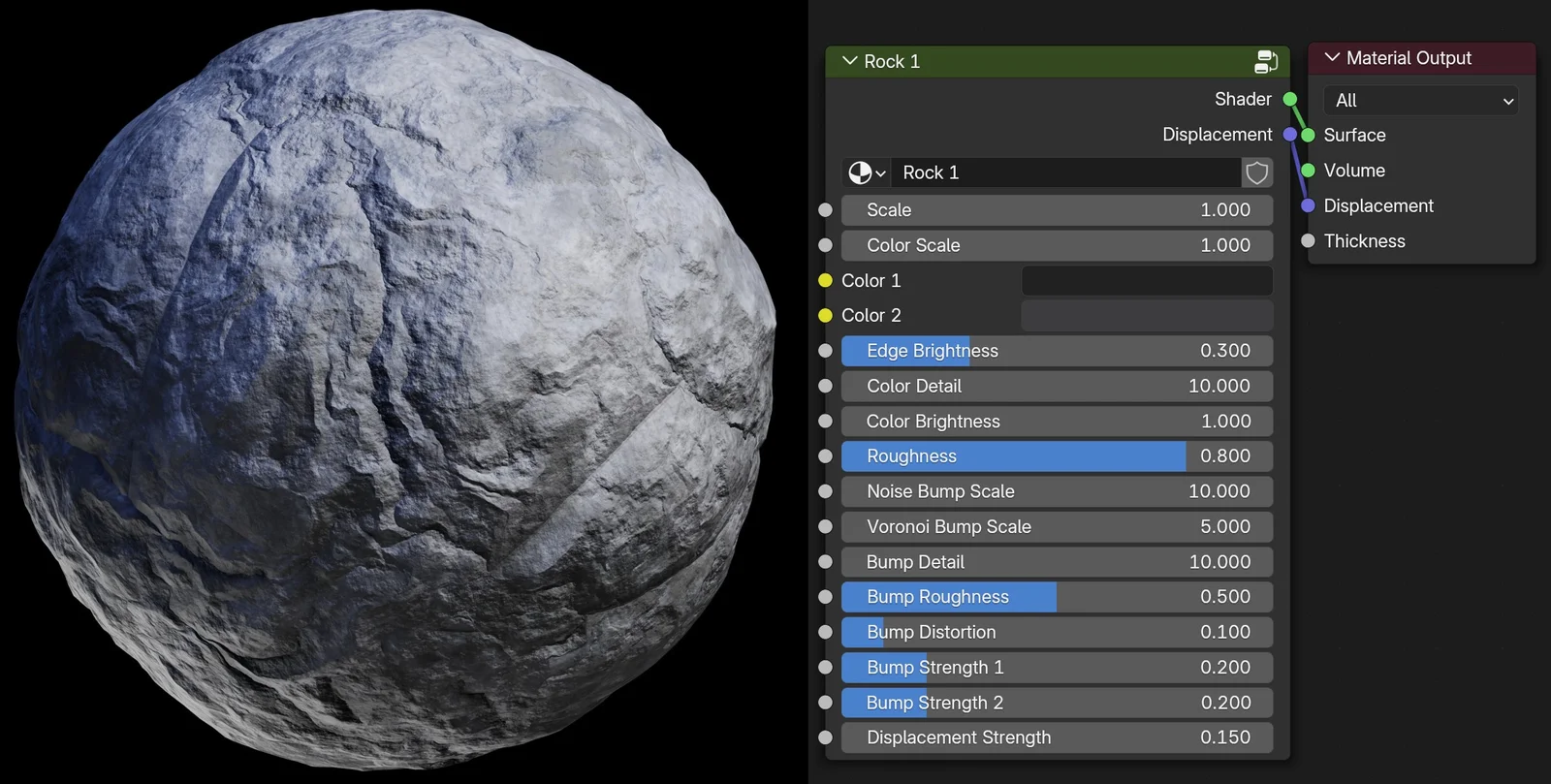 Procedural Rock Material screenshot 2