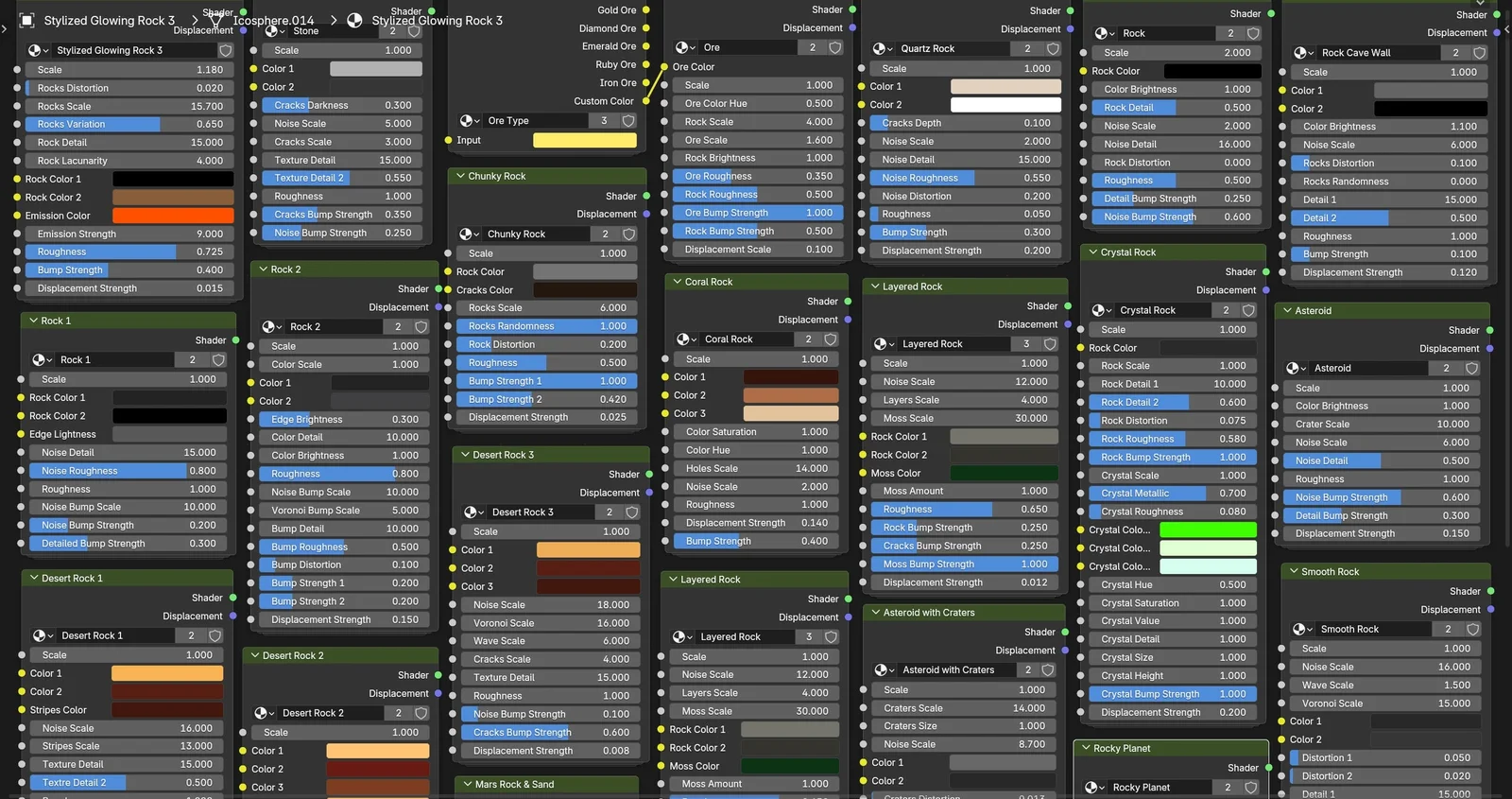 Procedural Rock Material Pack 1 screenshot 3