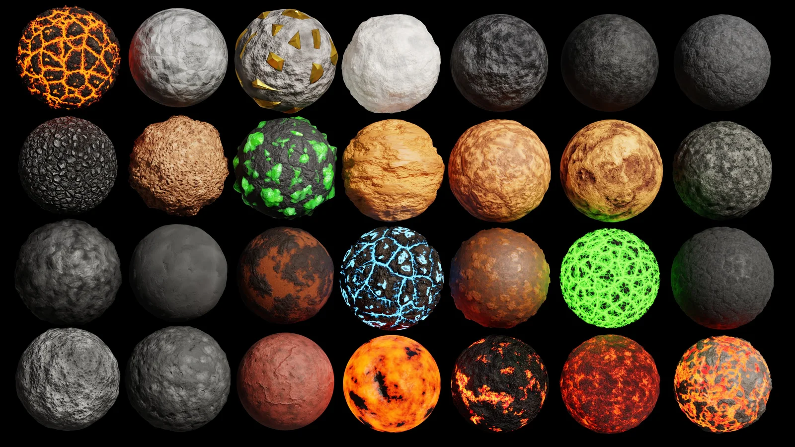 Procedural Rock Material Pack 1 screenshot 4