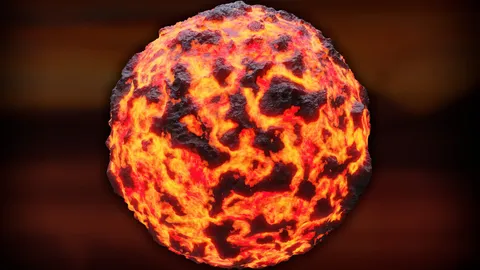 Procedural Rocky Lava Material - Blender shaders