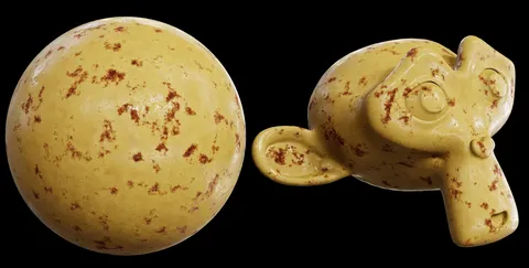 Procedural Rusty Painted Metal - Blender shaders