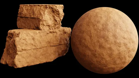 Procedural Sandstone Material - Blender shaders