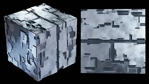 Procedural Sci-Fi Panels - Blender shaders