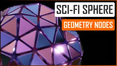 Procedural Sci-Fi Sphere - Blender geometry nodes