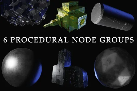 Procedural Sci-Fi Shaders - Blender shaders