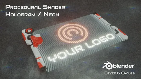 Procedural Hologram Shader - Blender shaders