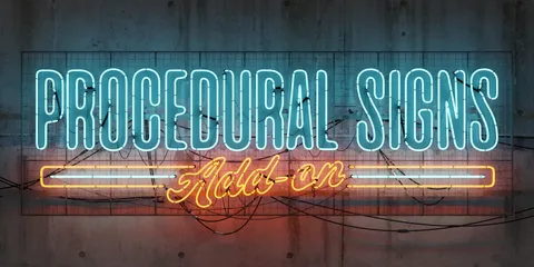 Procedural Signs - Blender addons