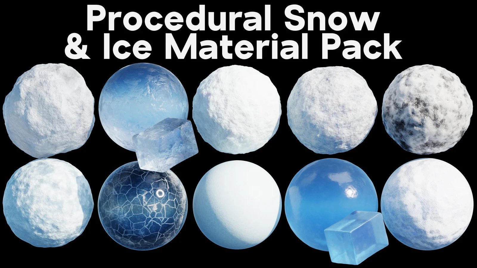 Procedural Snow & Ice Material Pack 1 screenshot 2