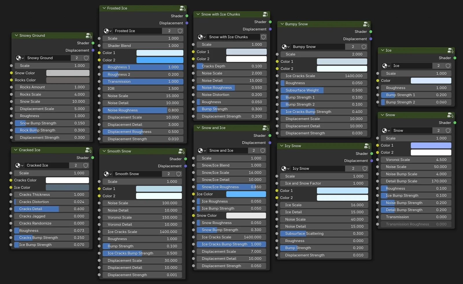Procedural Snow & Ice Material Pack 1 screenshot 4