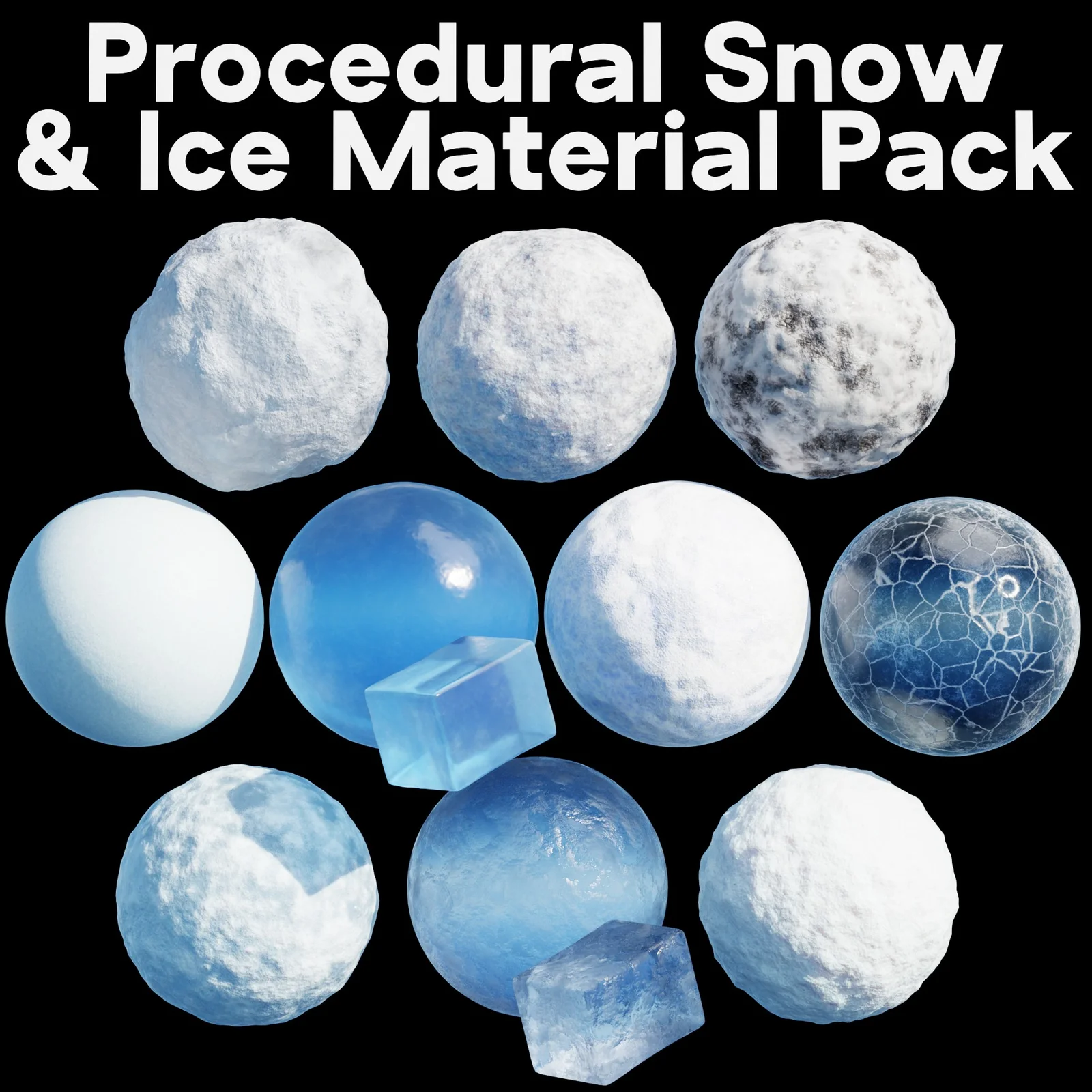 Procedural Snow & Ice Material Pack 1 screenshot 6