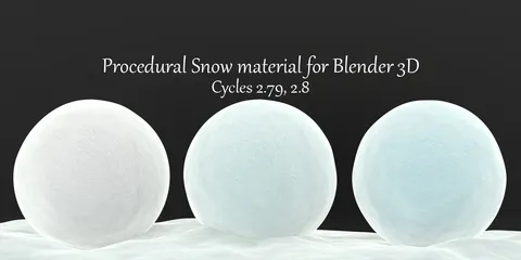 Procedural Snow Material - Blender shaders