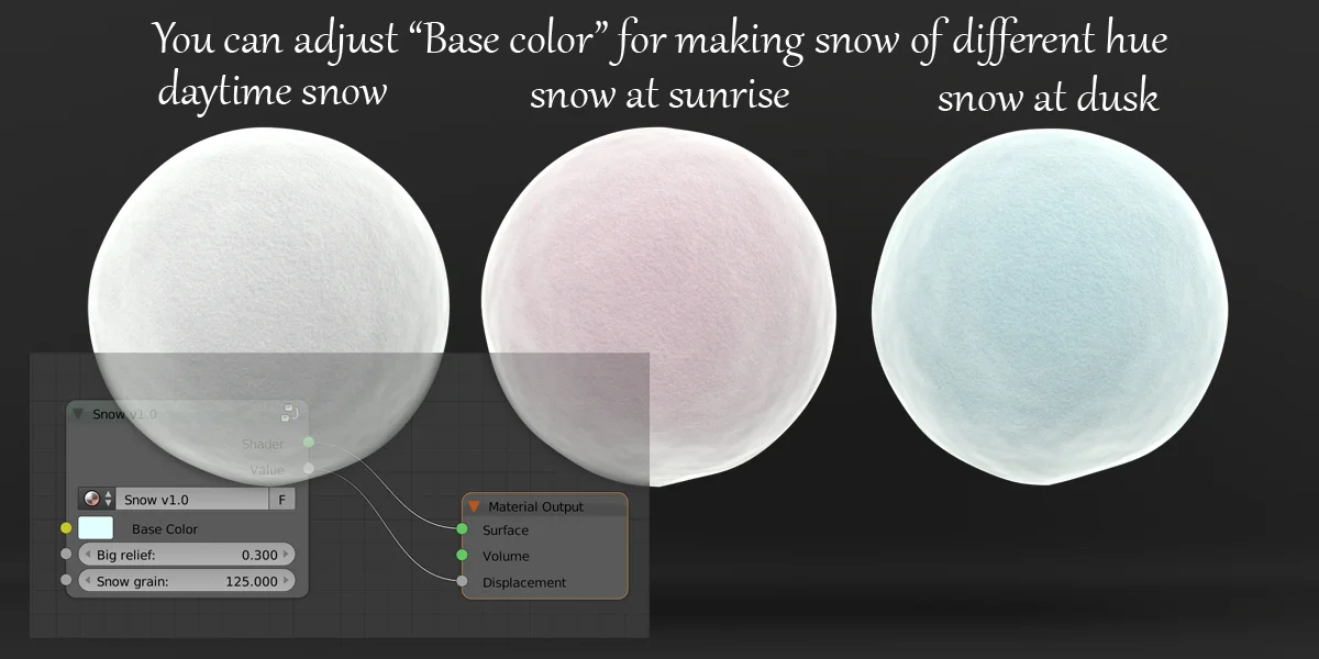 Procedural Snow Material screenshot 2