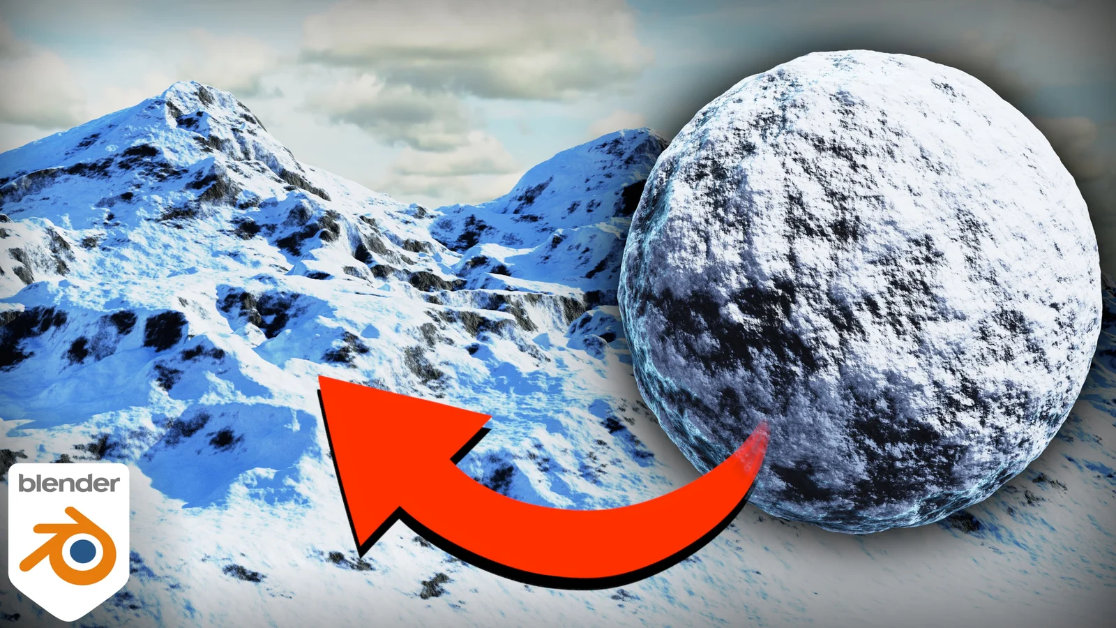 Procedural Snowy Mountain Material screenshot 3