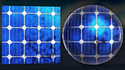 Procedural Solar Panels - Blender shaders