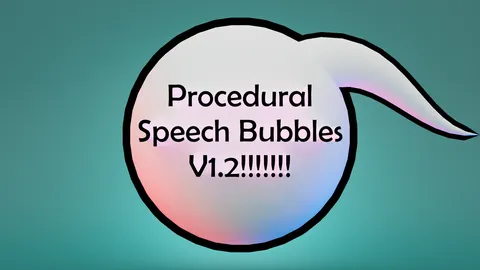Procedural Speech Bubbles - Blender addons