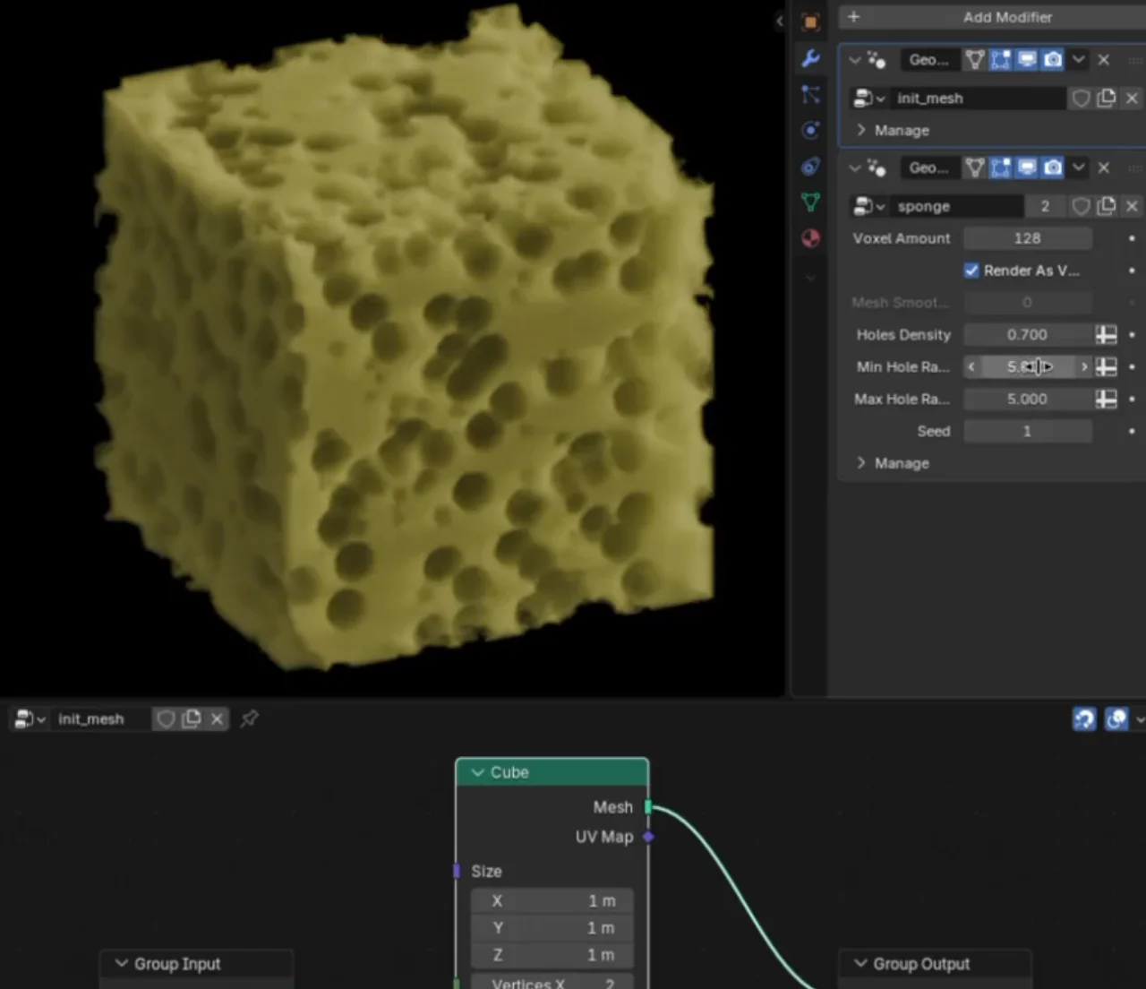 Procedural Sponge Modifier screenshot 3