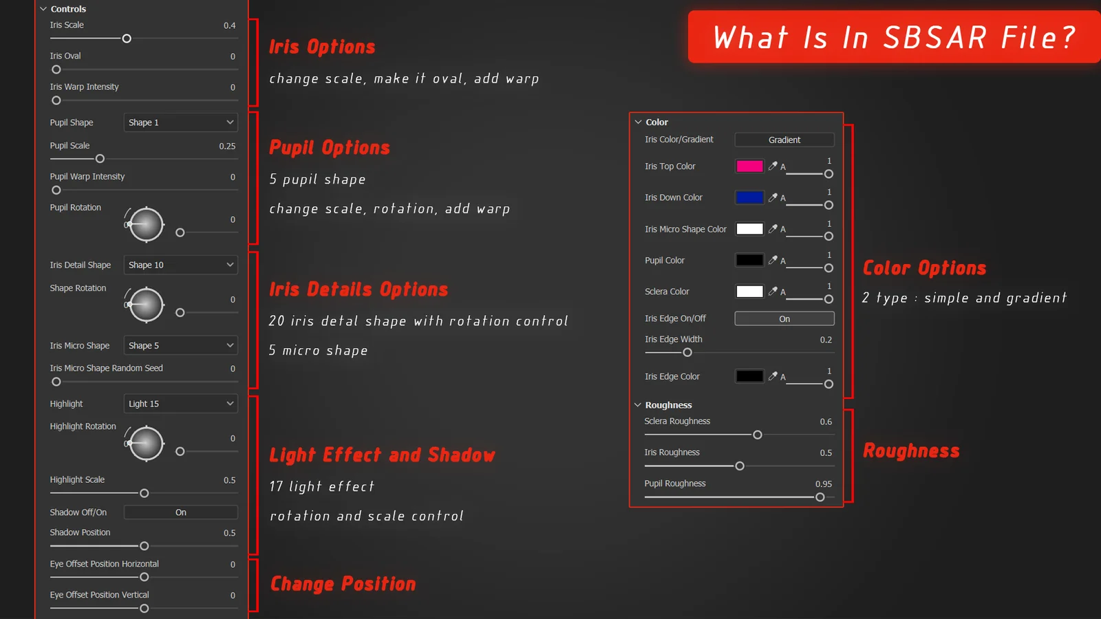 Stylized Anime Eye Material Vol. 8 screenshot 2