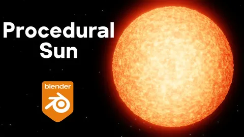 Procedural Sun Material - Blender shaders