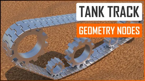 Procedural Tank Track - Blender geometry nodes
