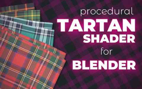 Procedural Tartan Shader - Blender shaders