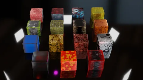 Procedural Scratched Metals - Blender shaders