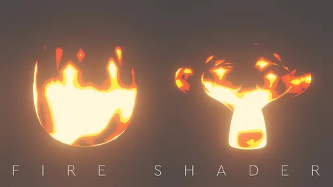 Procedural Toon Fire Shader - Blender shaders