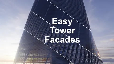 Procedural Tower 04 - Blender scenes