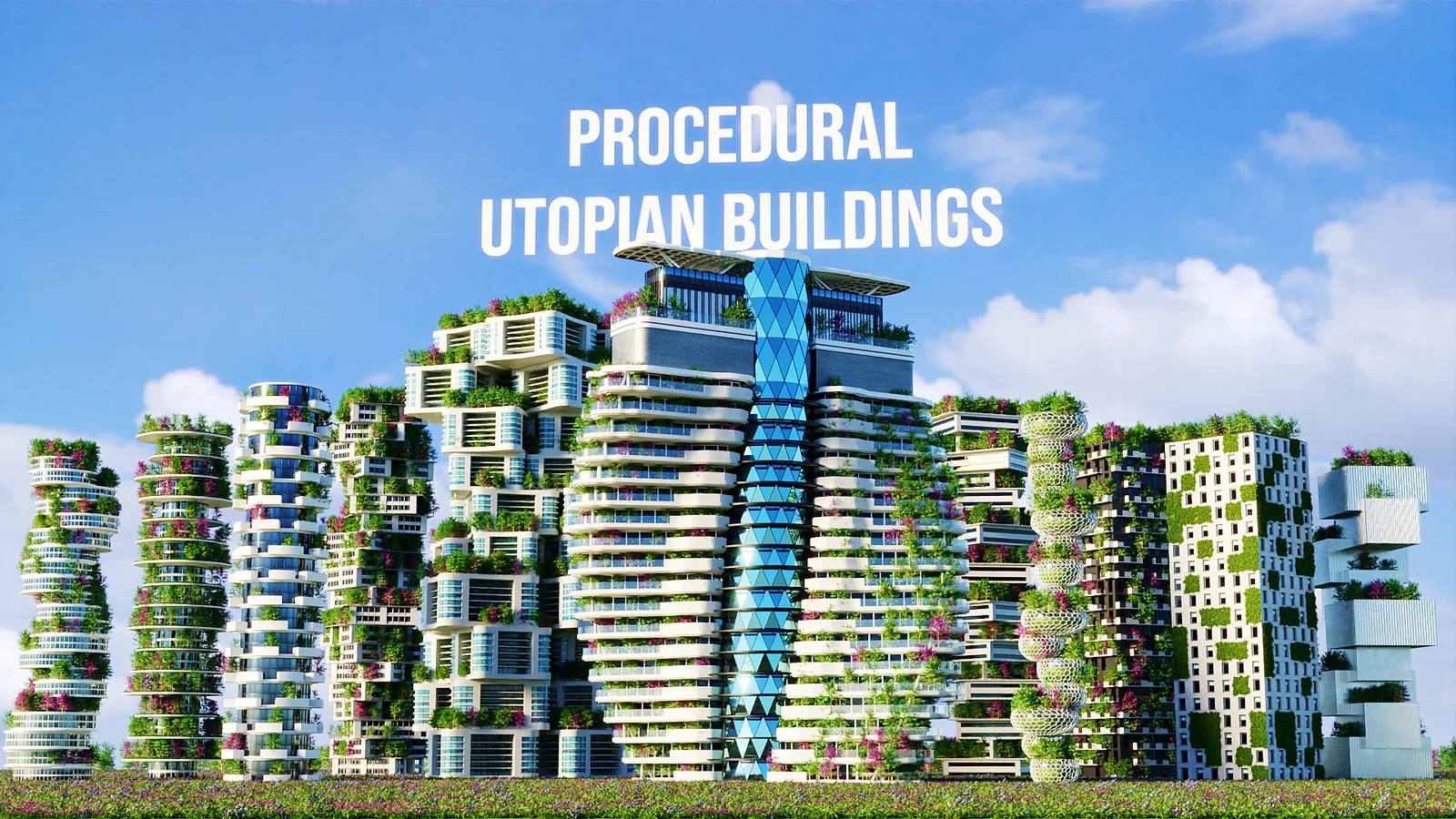 Procedural Utopian Buildings screenshot 2