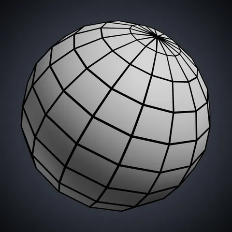 Procedural UV-Sphere - Blender 3d models