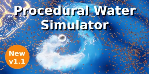 Procedural Water Simulator - Blender geometry nodes