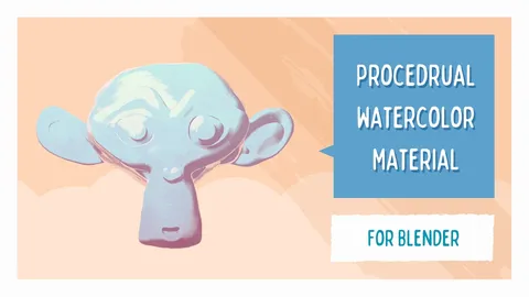 Procedural Watercolor Material - Blender shaders