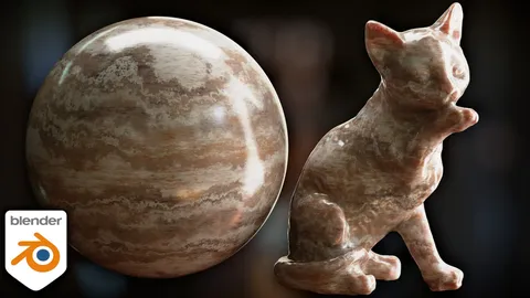 Procedural Wavy Marble - Blender shaders