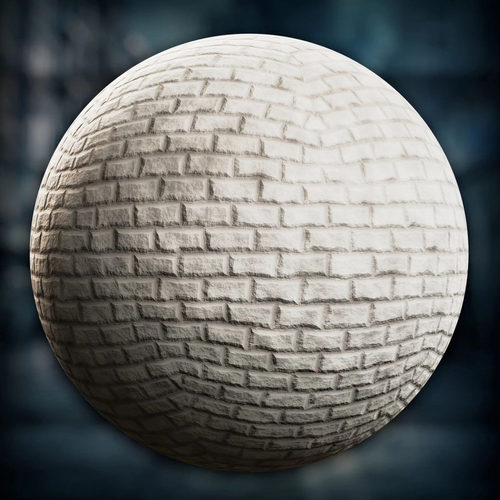 Procedural White Brick Material screenshot 4