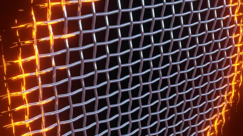 Procedural Wire Netting - Blender geometry nodes