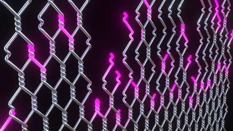 Procedural Wire Netting - Blender geometry nodes