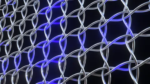 Procedural Wire Netting - Blender geometry nodes