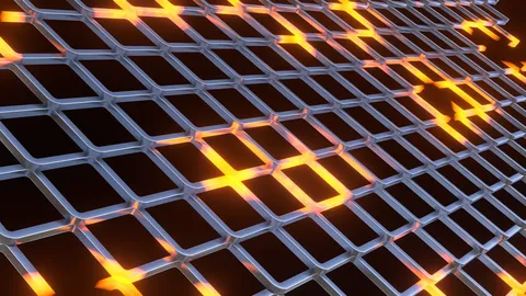 Procedural Wire Netting - Blender geometry nodes