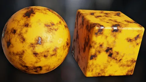 Procedural Worn Painted Metal - Blender shaders