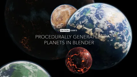Procedurally Generated Planets - Blender tutorials & courses