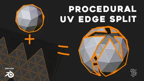 Procedural UV Island Splitter - Blender geometry nodes