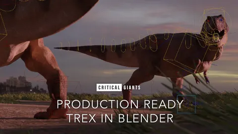 Production Ready T-Rex - Blender 3d models