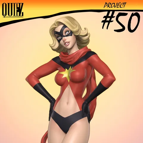 Ms. Marvel STL Model - Blender 3d models