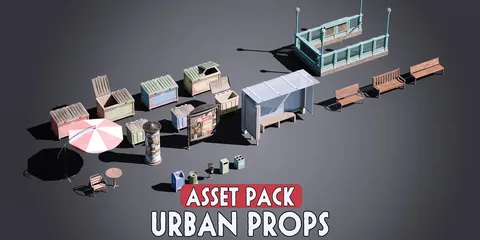 Props Assortment Volume 01 - Blender 3d models