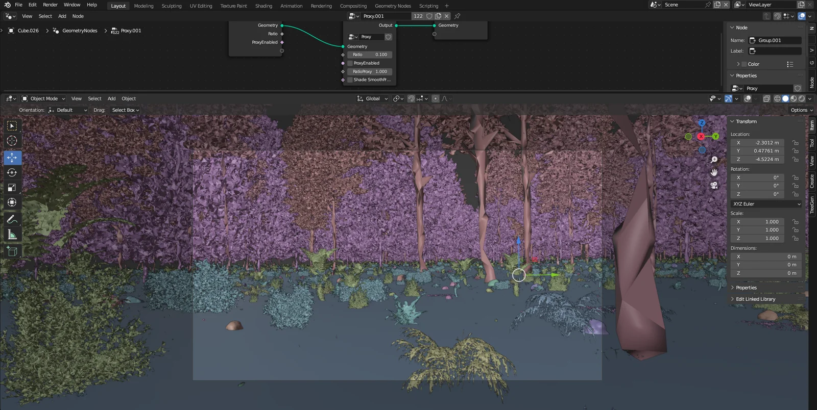 Proxy Geometry Nodes screenshot 2