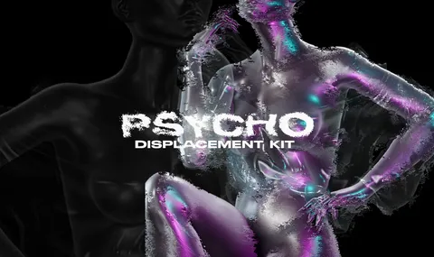 Psycho Displacement Kit - Blender textures & materials