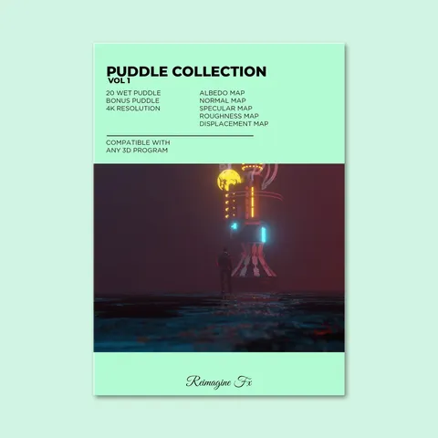 Puddle Collection Vol 1 - Blender textures & materials