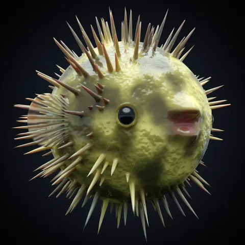 Puffer Fish Material - Blender shaders